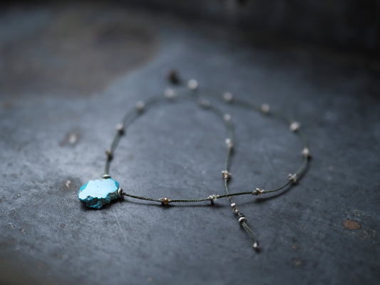 -Sleeping beauty turquoise- pendant