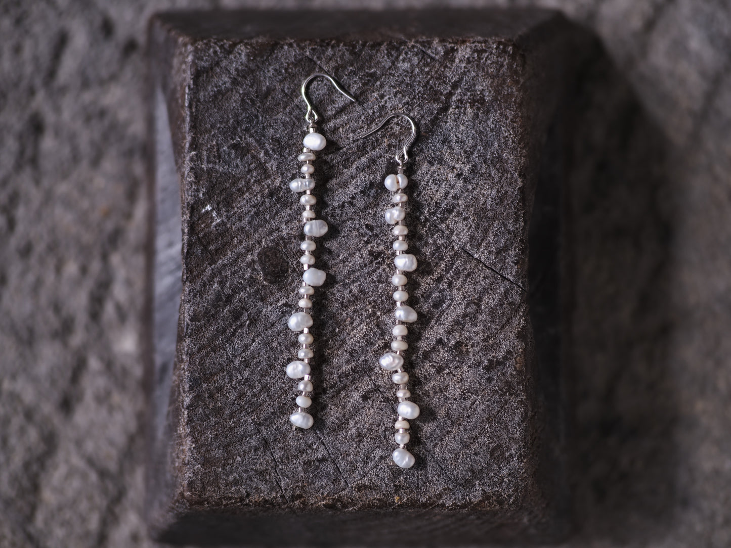 -Pearl・Silver- long line_hooks