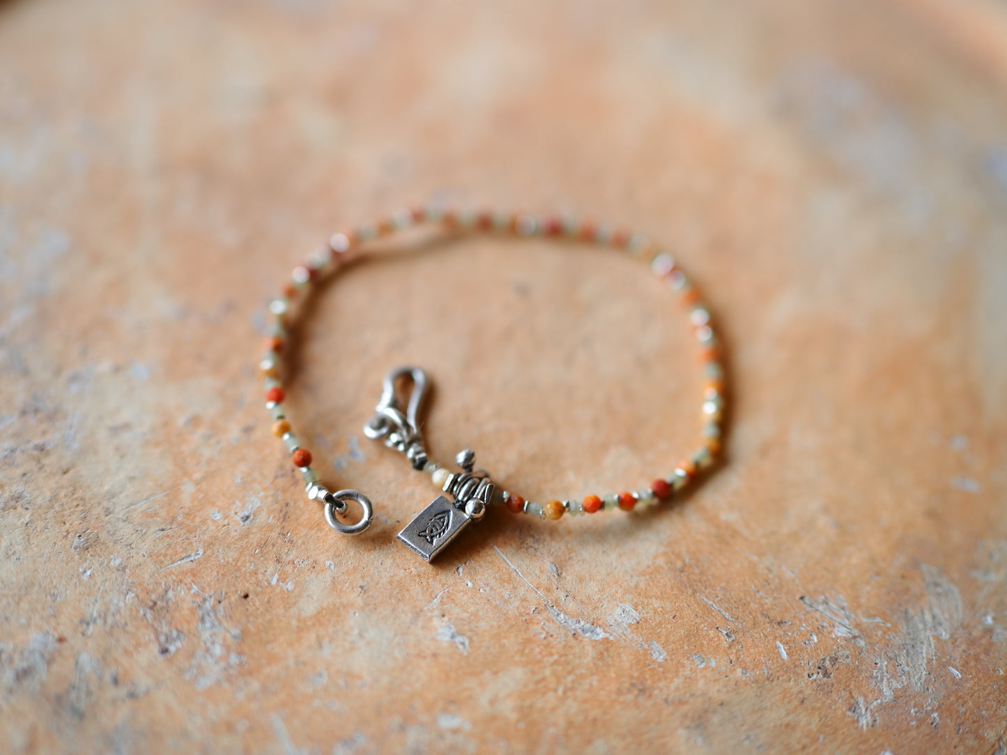 'sponge coral・jade・silver'