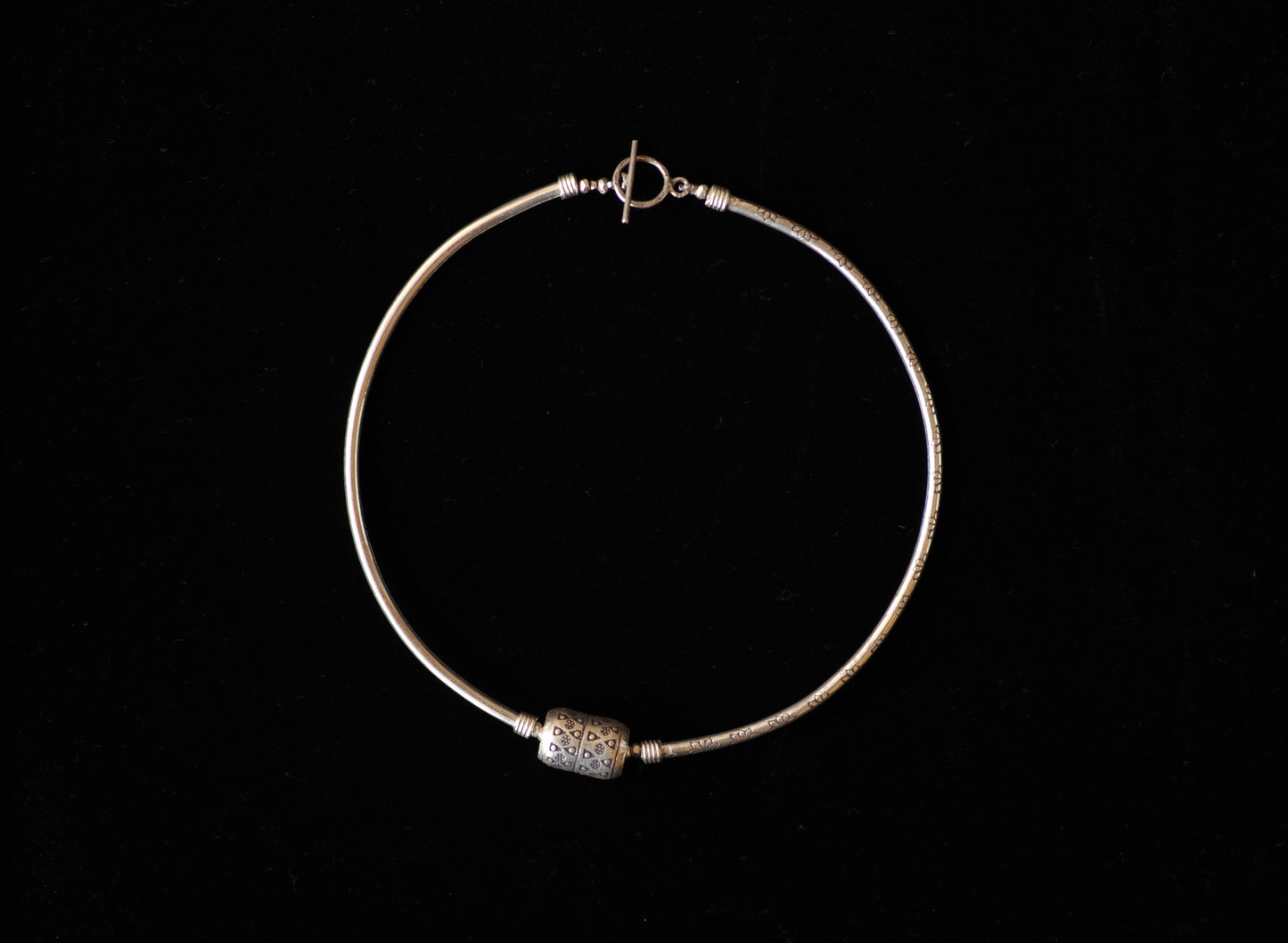 -Karensilver- long tube choker