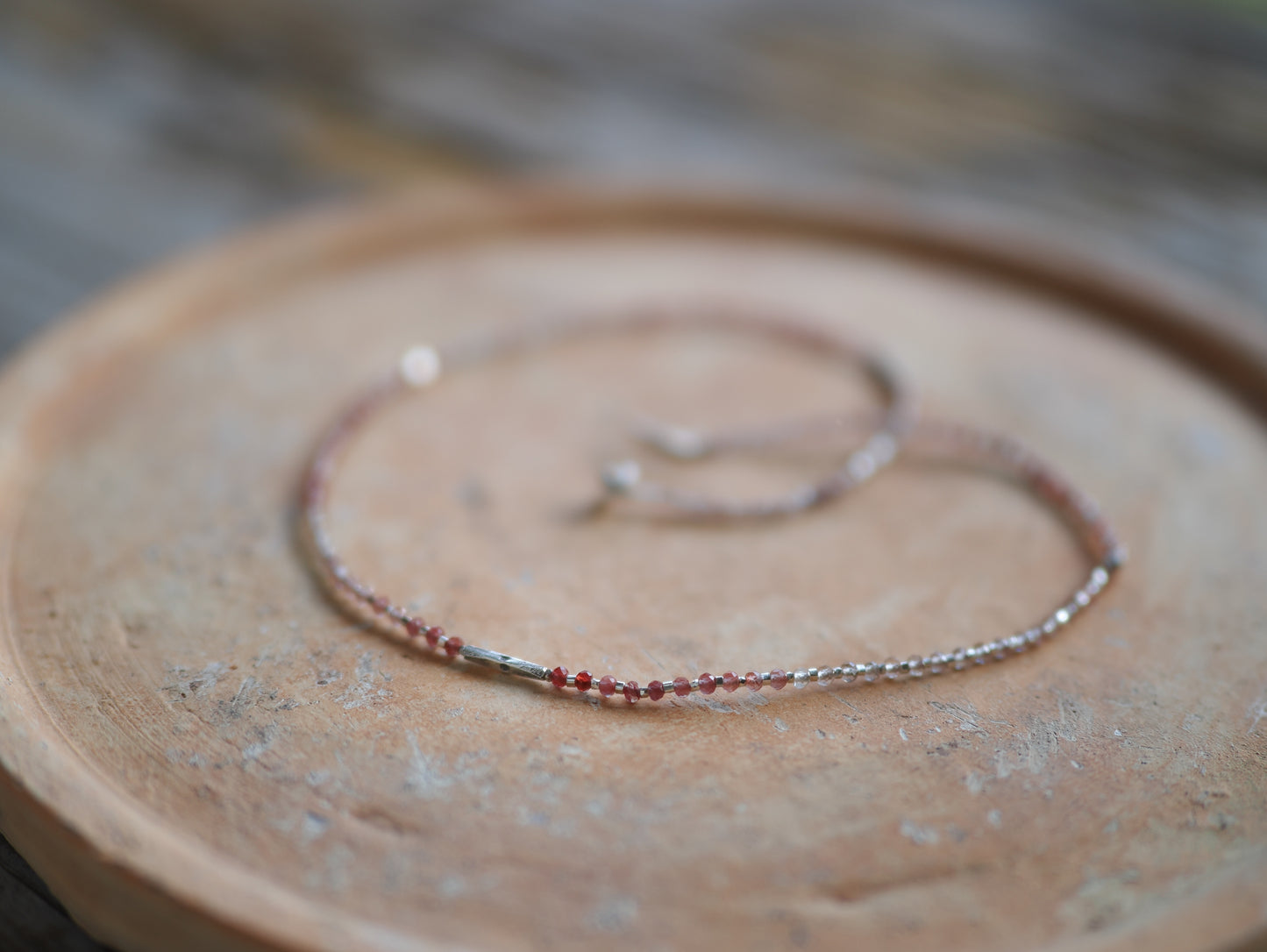 'andesine・silver' choker