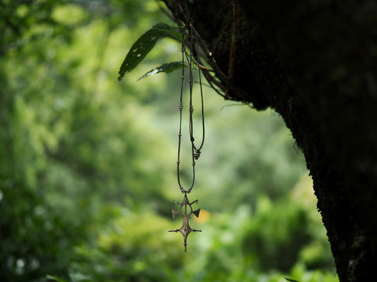 -Tuareg cross- long pendant