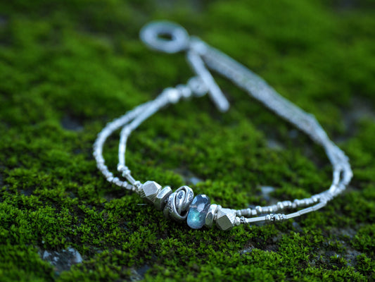 -Karensilver・Labradorite- 2line silver