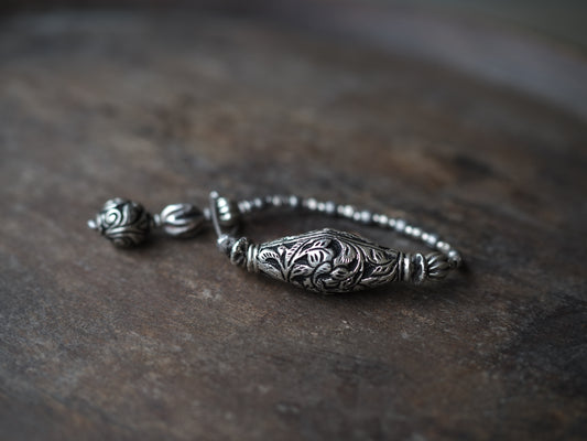 -India・Karen- silver bracelet