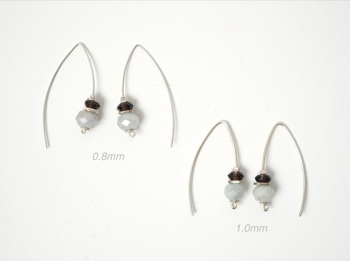 <MTO> -Libyan grass・Black tourmaline- marquise pierce