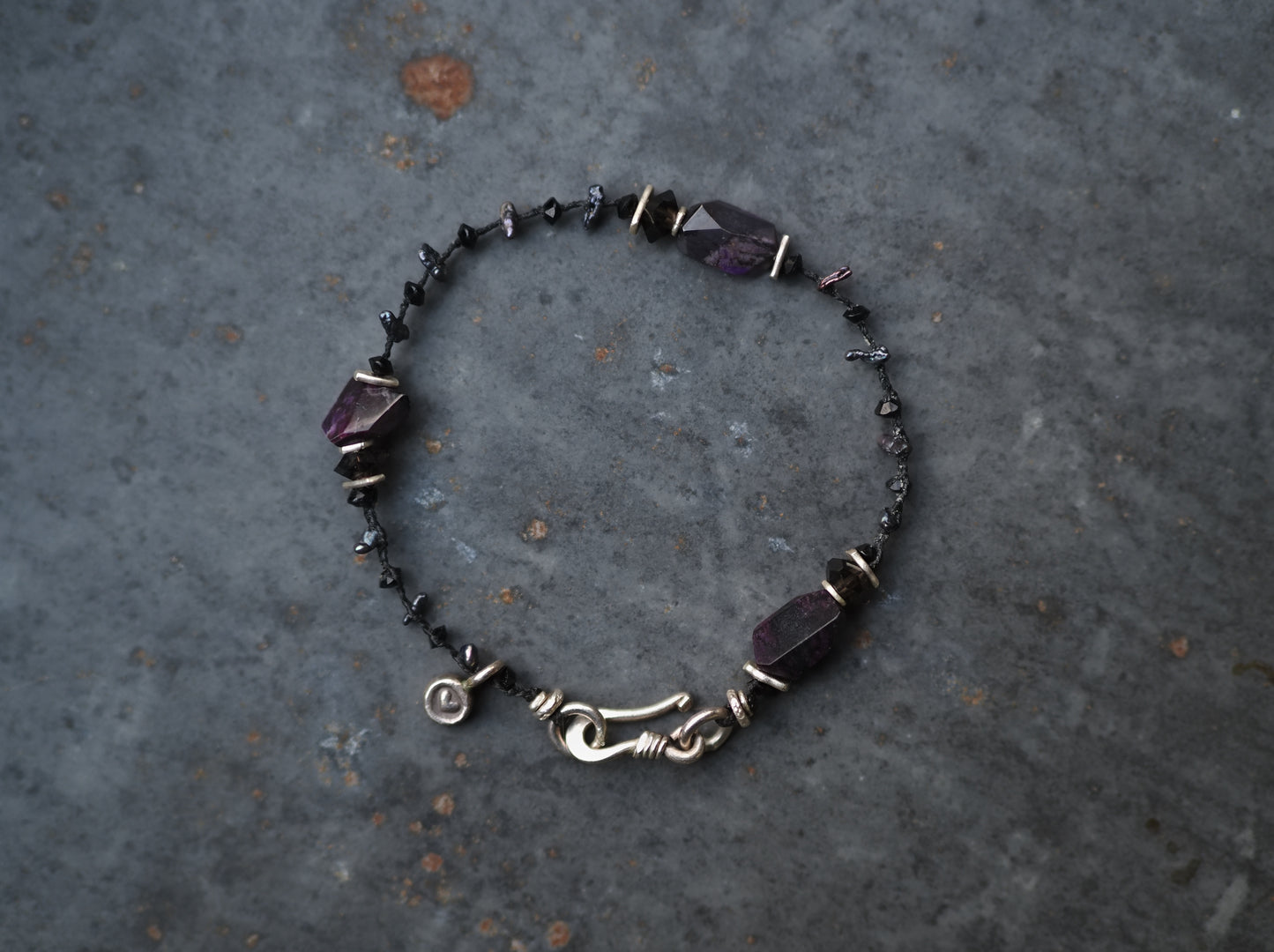-Sugilite- braid bracelet