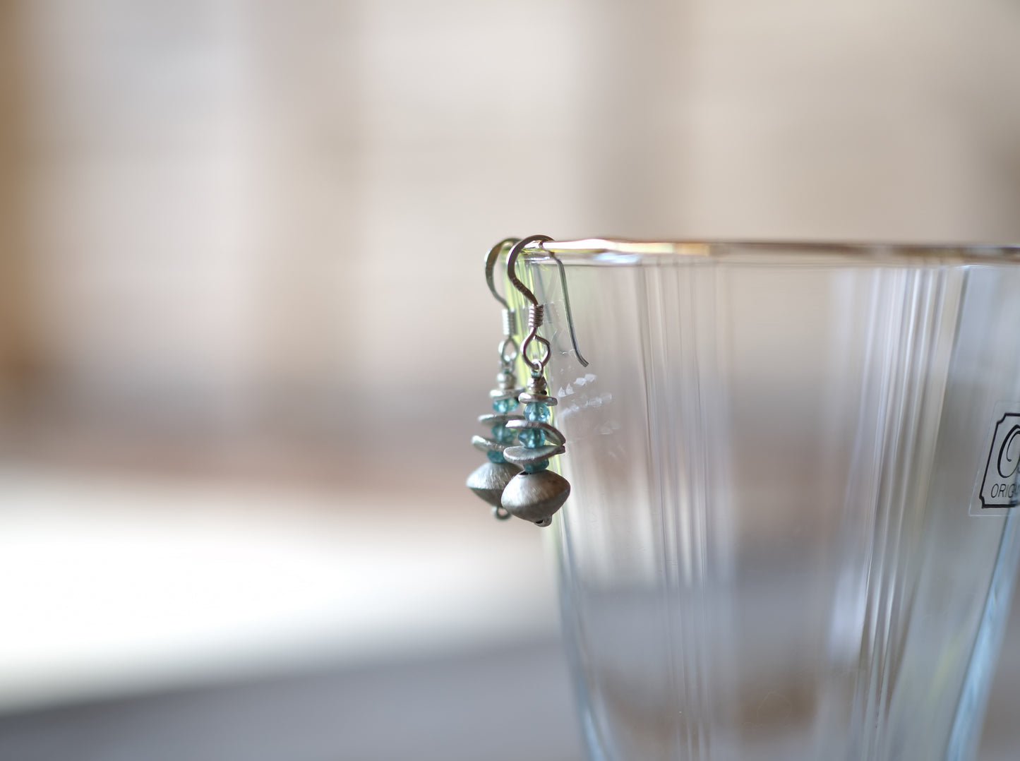 -Karensilver・Aquamarine- hooks