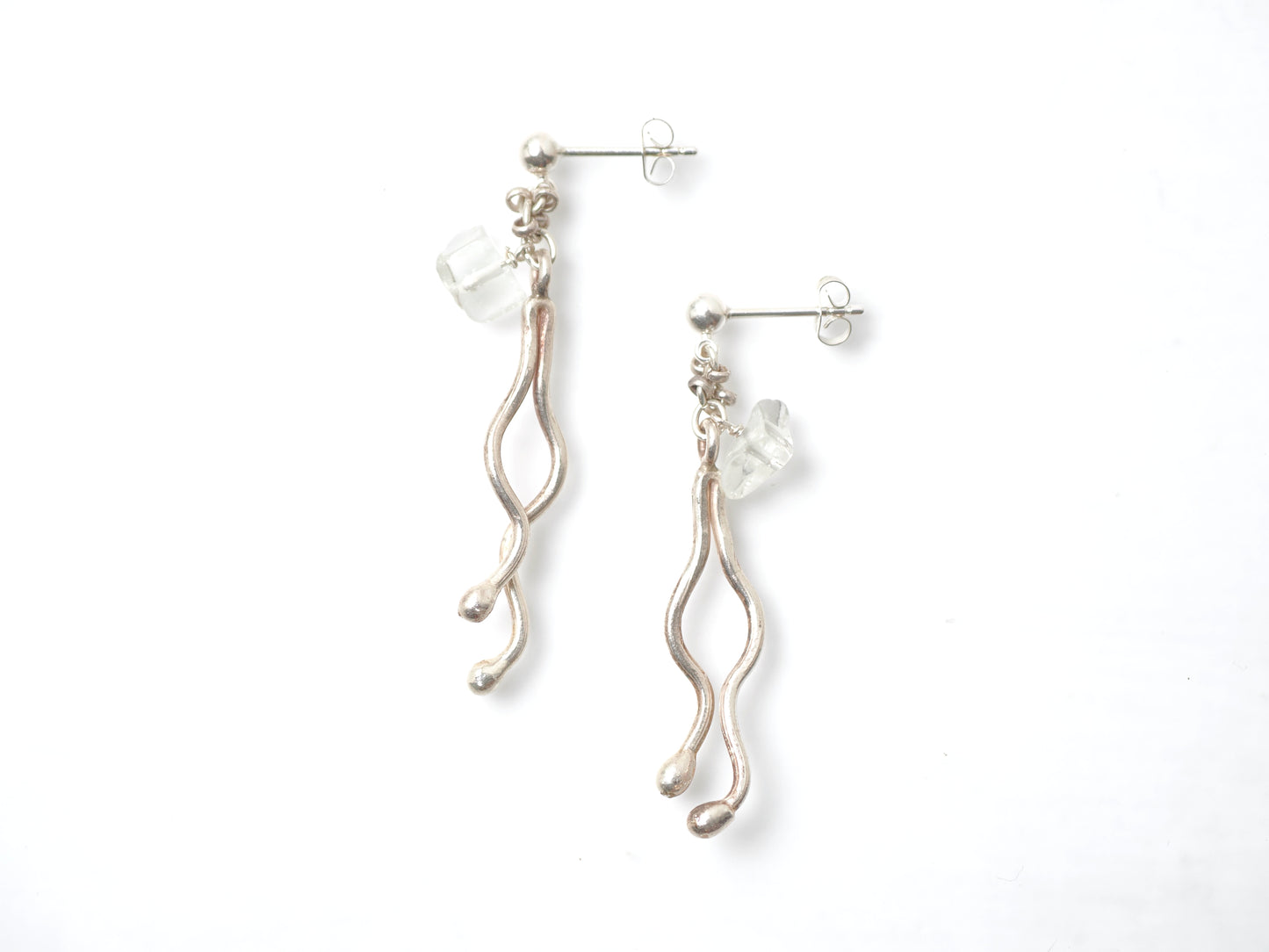 -Silver charm・Libyangrass- studs