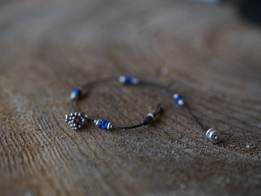 -Lapislazuli- code bracelet