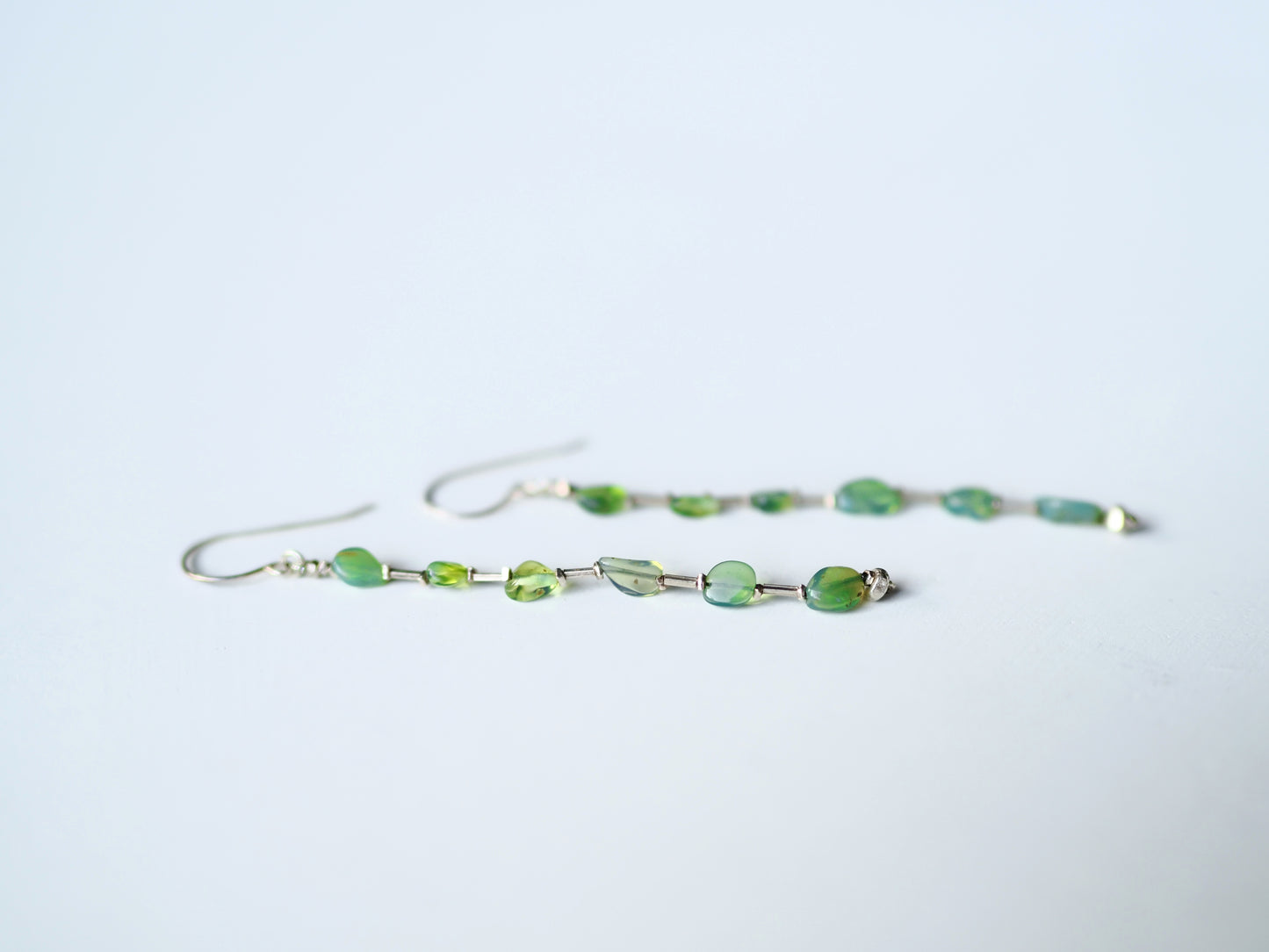 -green Opal- long hooks