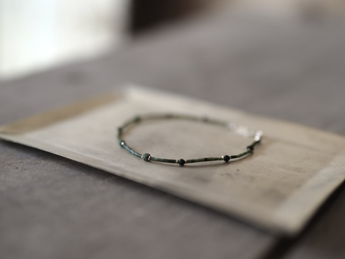 -emelard・malachite- jade bracelet