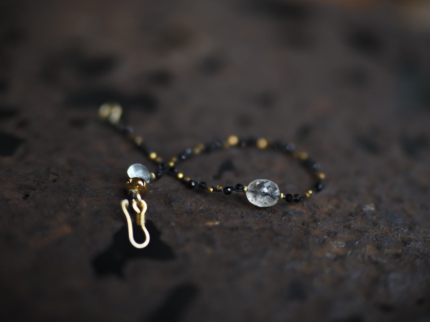 -Tourmaline quartz- 'spinel・gold' braid