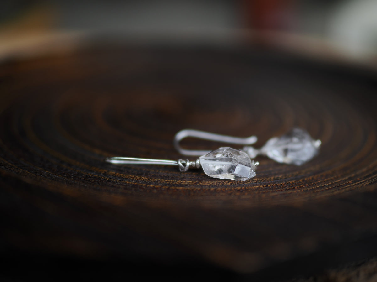 Herkimer diamond- long hooks – K A L P A