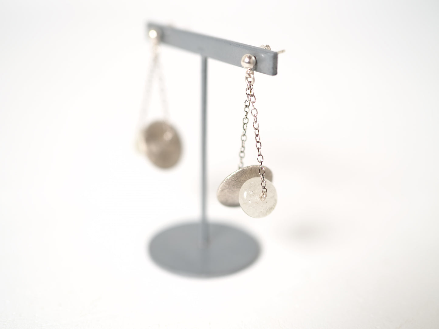 -Libyan glass・Karensilver- hanging studs