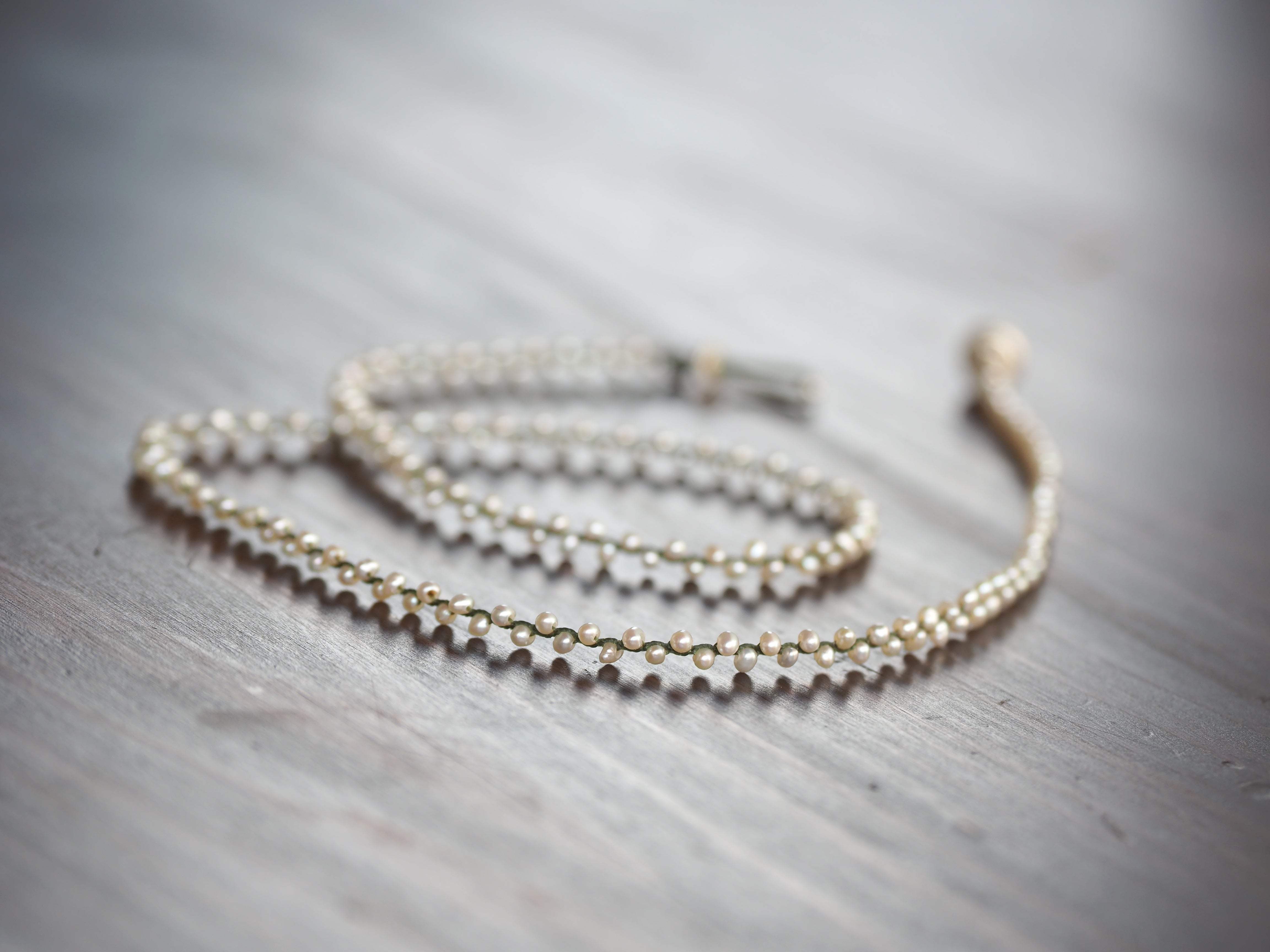 Baby pearl- braid necklace – K A L P A