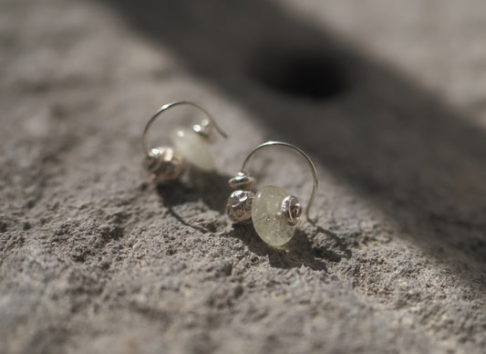 <MTO> -Libyan glass・Karensilver- hoops