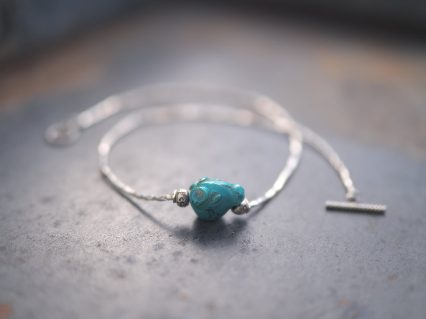 -'Goat' Turquoise- silver