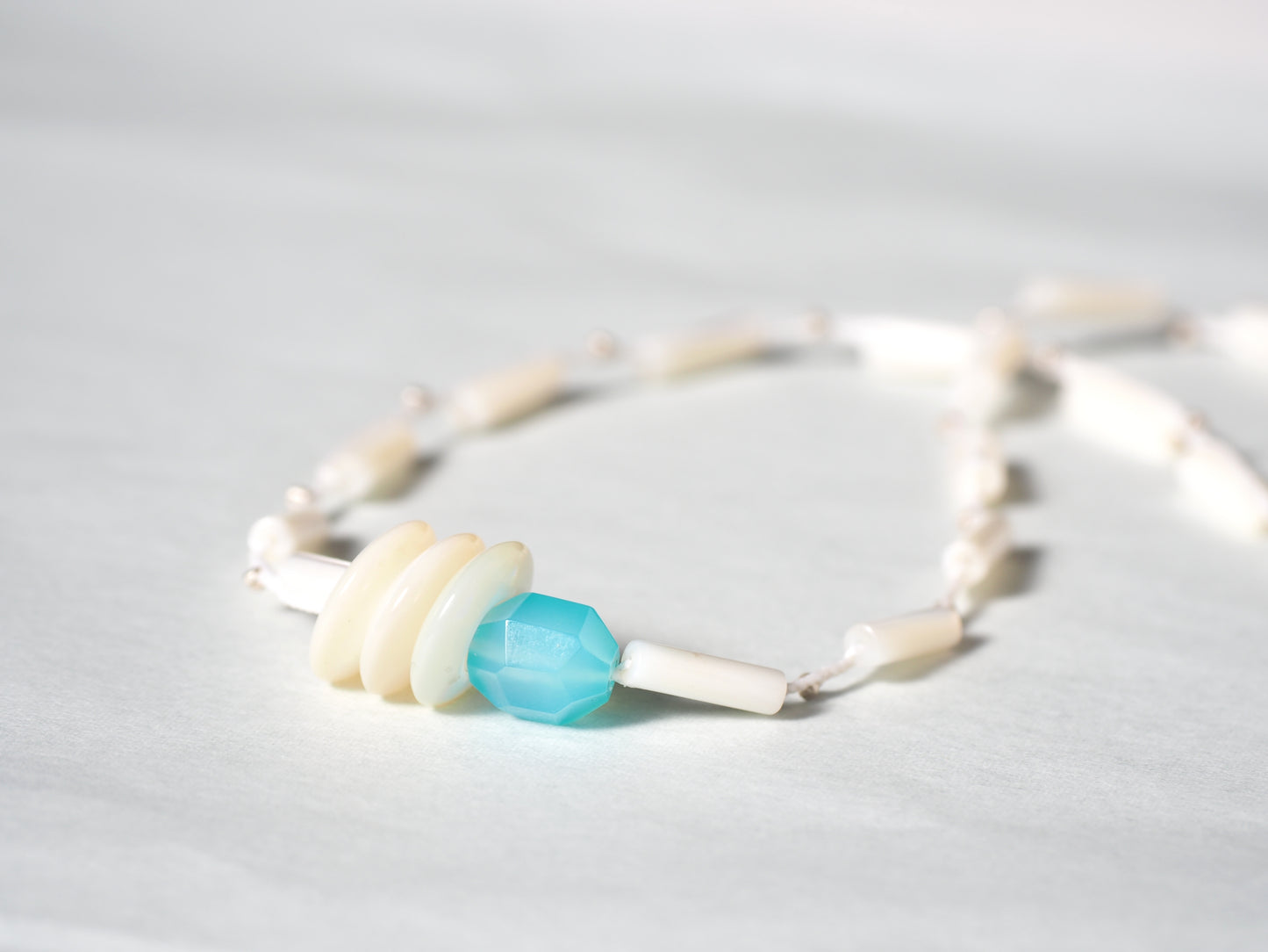 -Chalcedony・White shell- Necklace