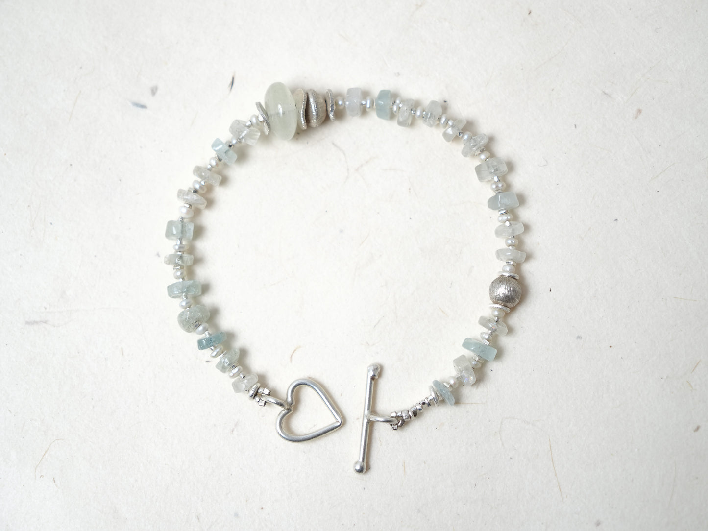 <MTO> -Libyan glass- "moonstone・pearl・silver"