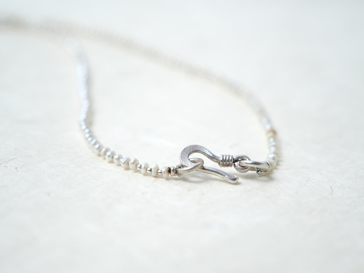 -Grey diamond- 'pearl & silver'