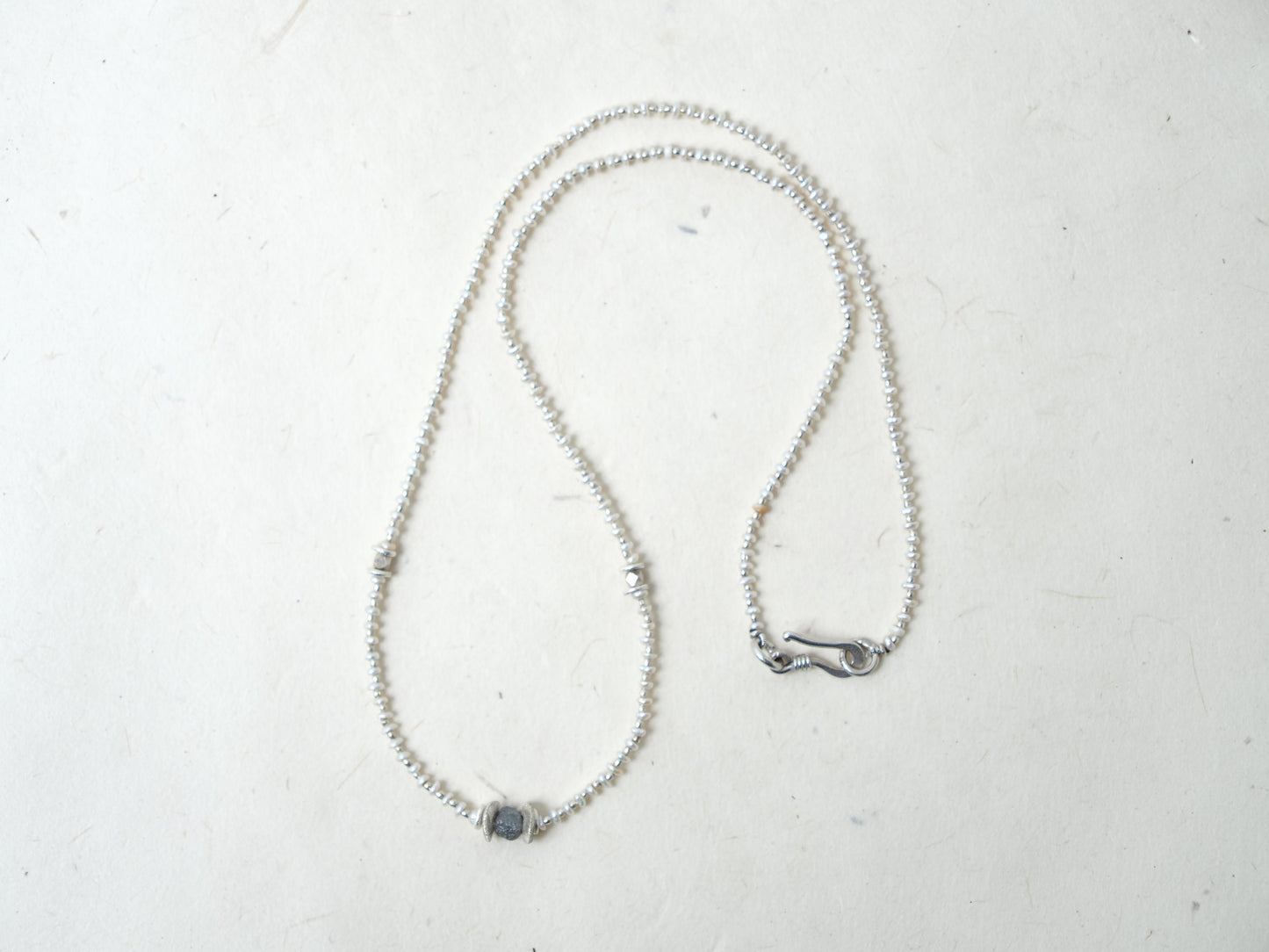 -Grey diamond- 'pearl & silver'
