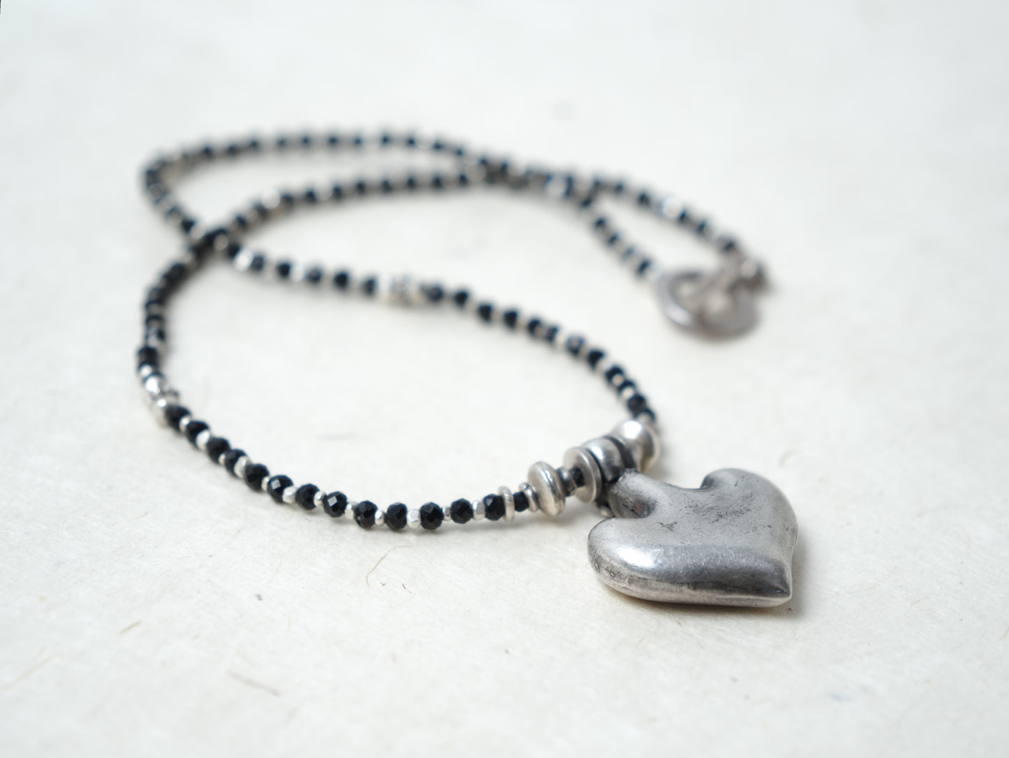 -India old silver- "black & silver"