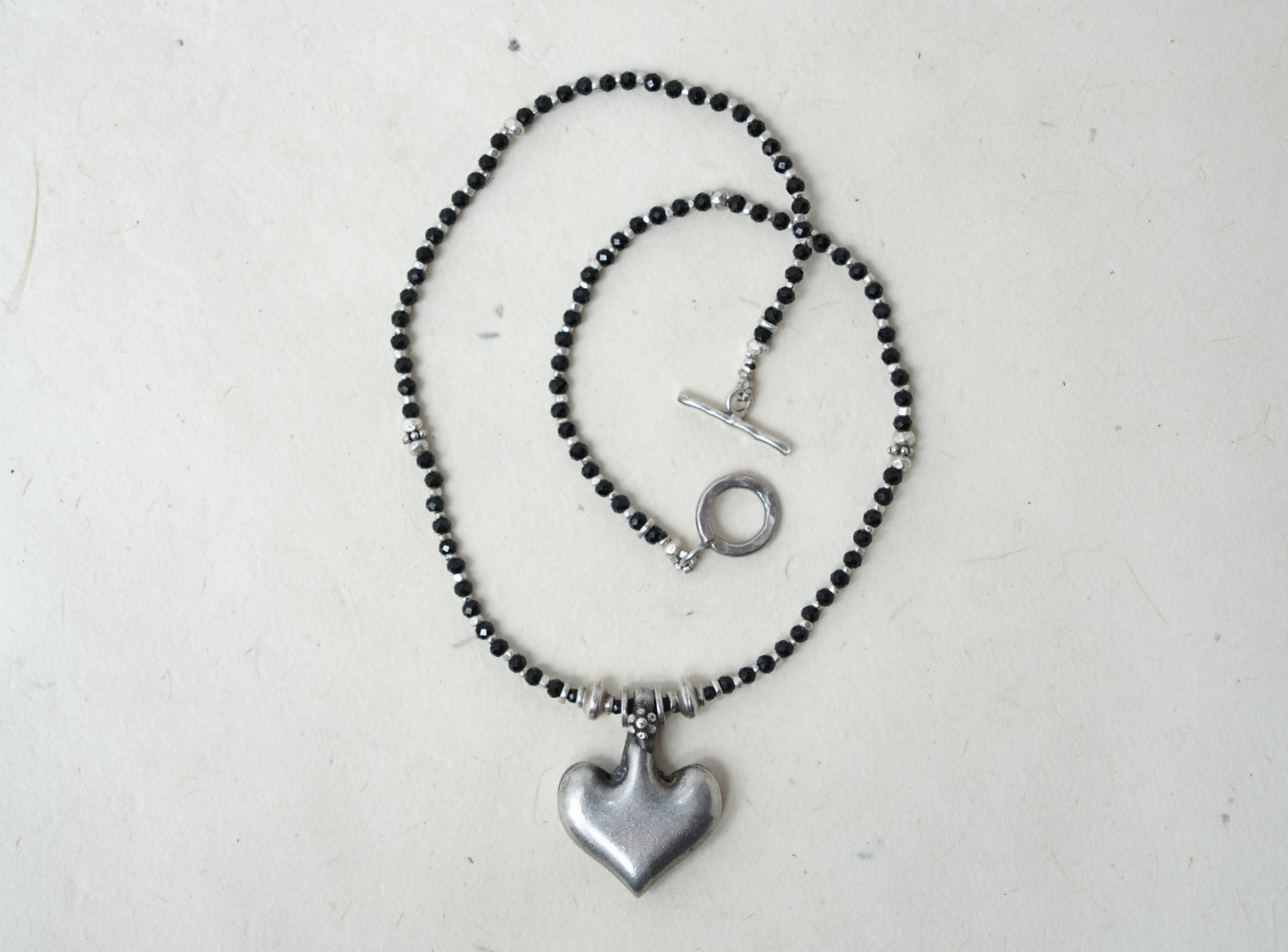 -India old silver- "black & silver"