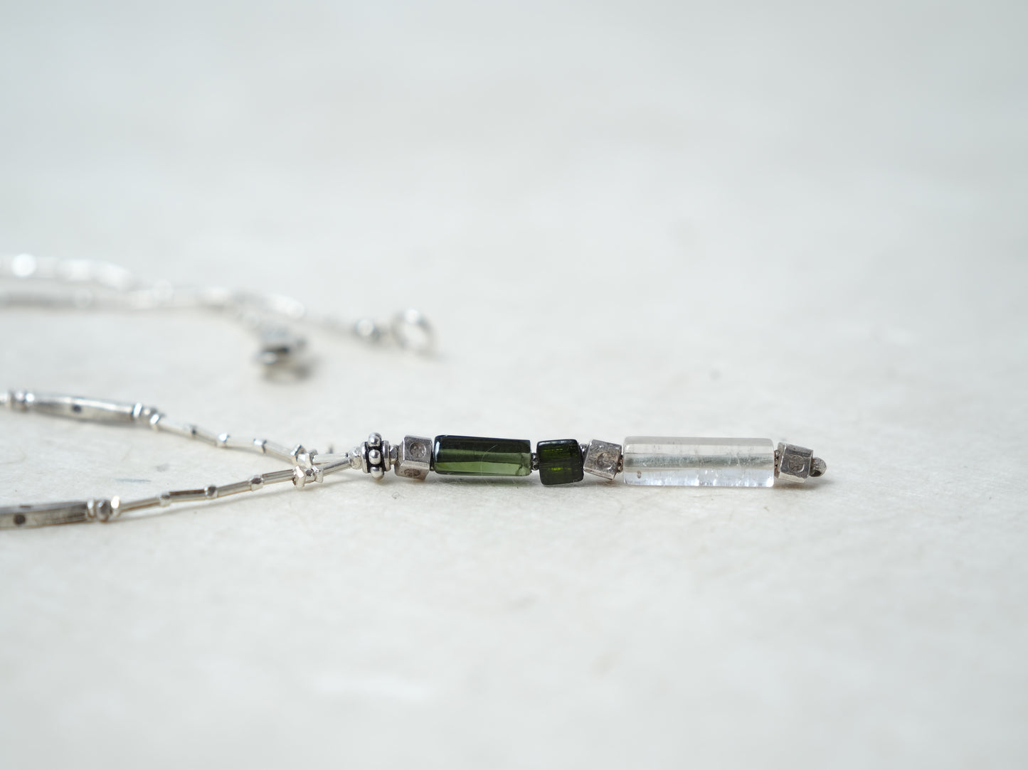 -Tourmaline- silver 'Y-line'