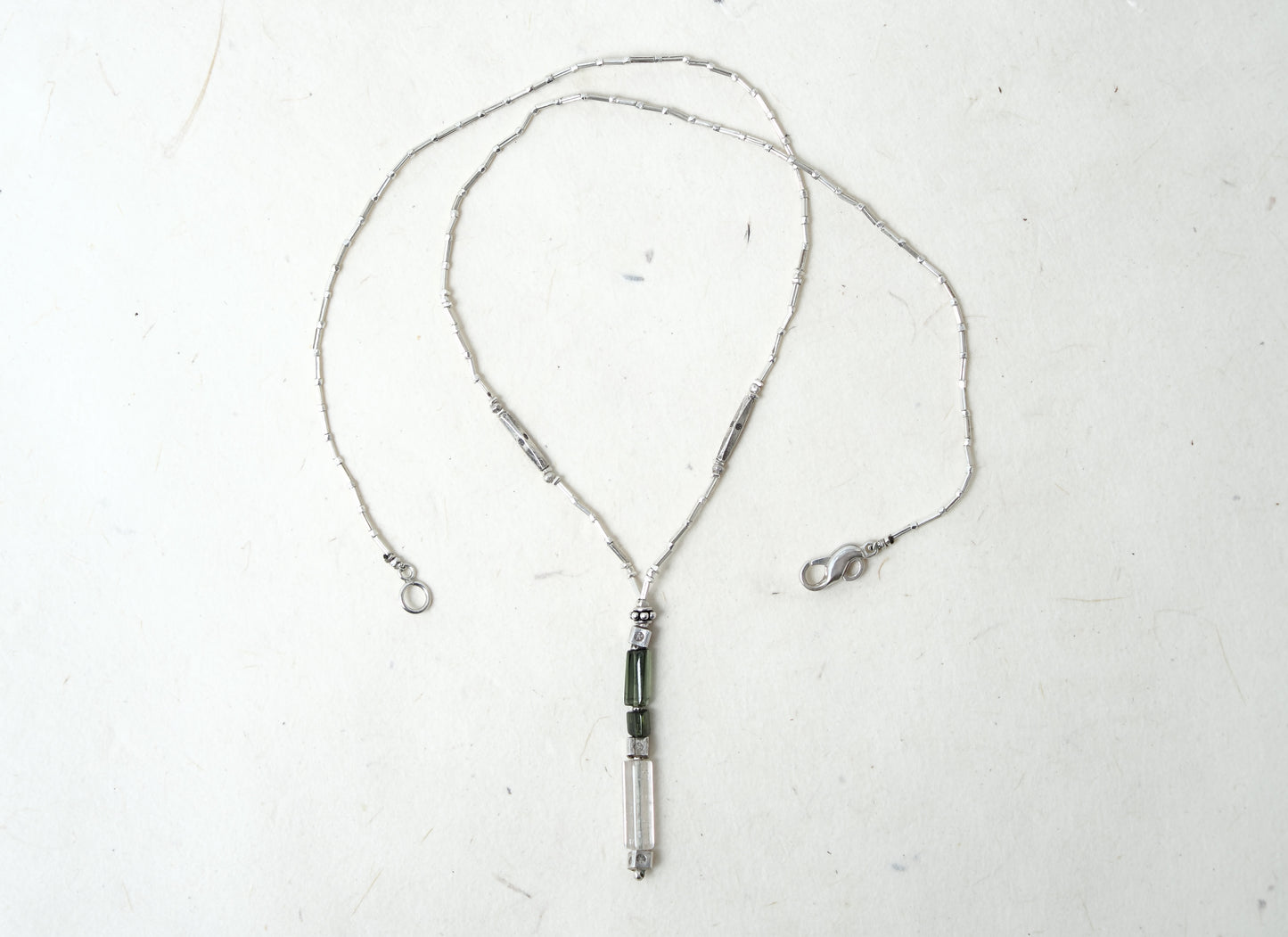 -Tourmaline- silver 'Y-line'
