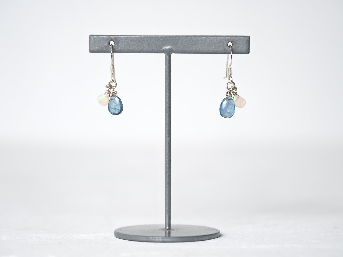 -'Santa Maria' Aquamarine・Opal- hooks