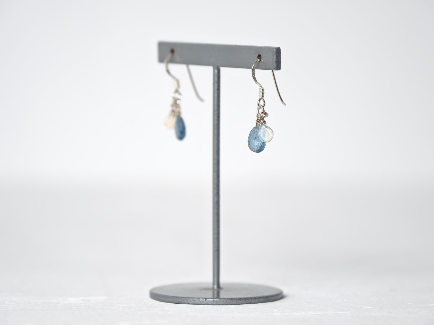 -'Santa Maria' Aquamarine・Opal- hooks