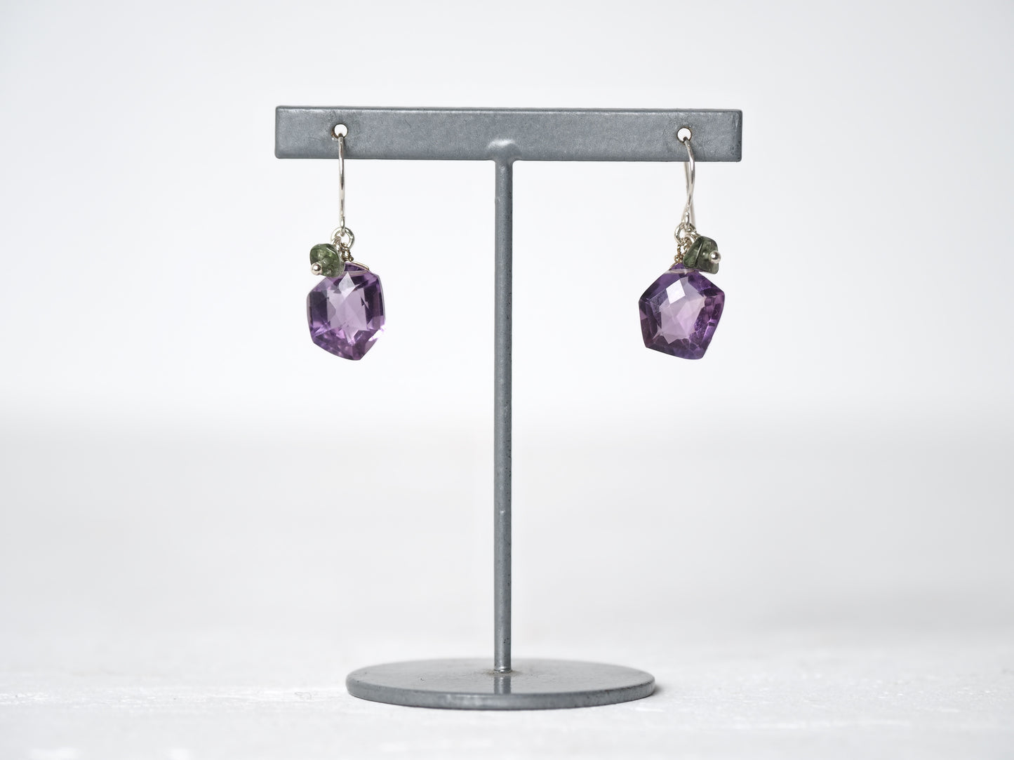 -Amethyst・Moldavite- hooks