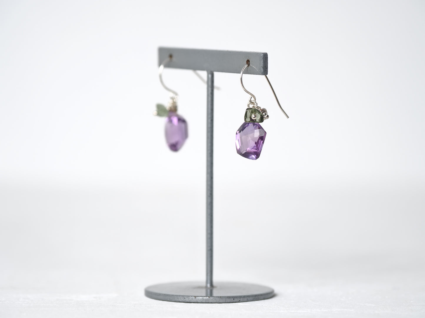 -Amethyst・Moldavite- hooks