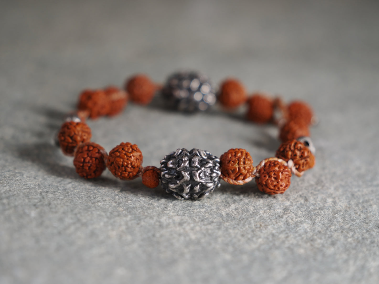 -Rudraksha・India silver- braid