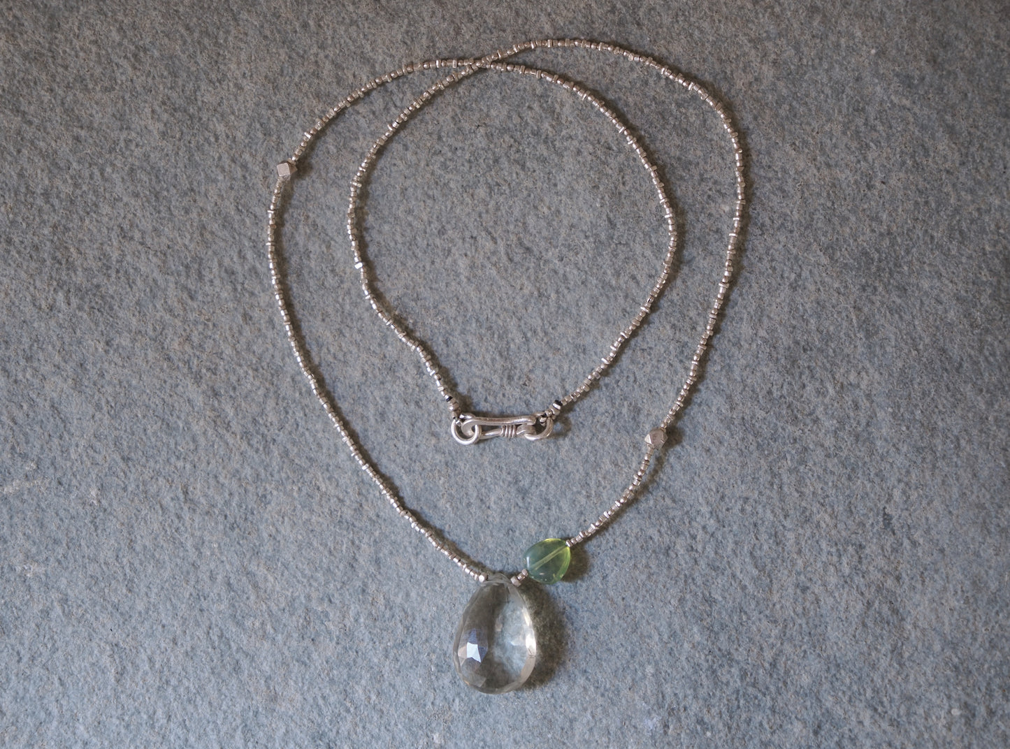 -Green amethyst・Green opal- silver