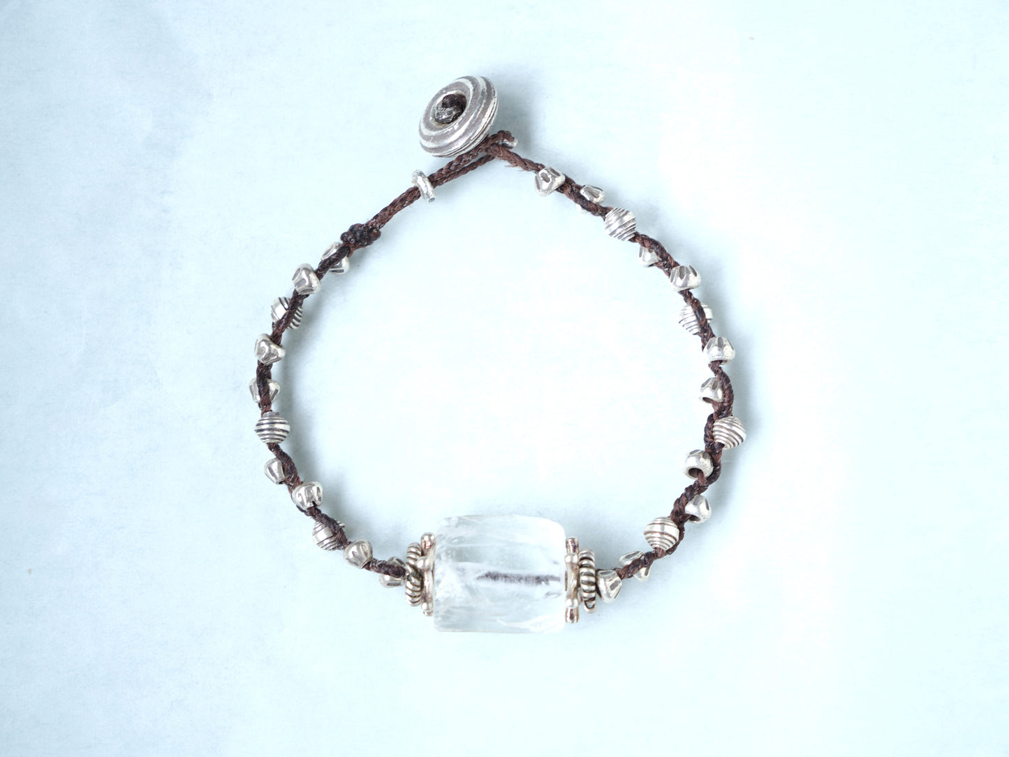 -Quartz- braid bracelet