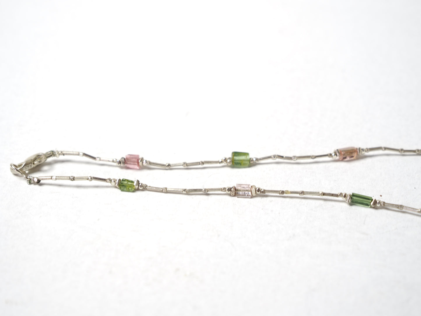 -Tourmaline- silver choker