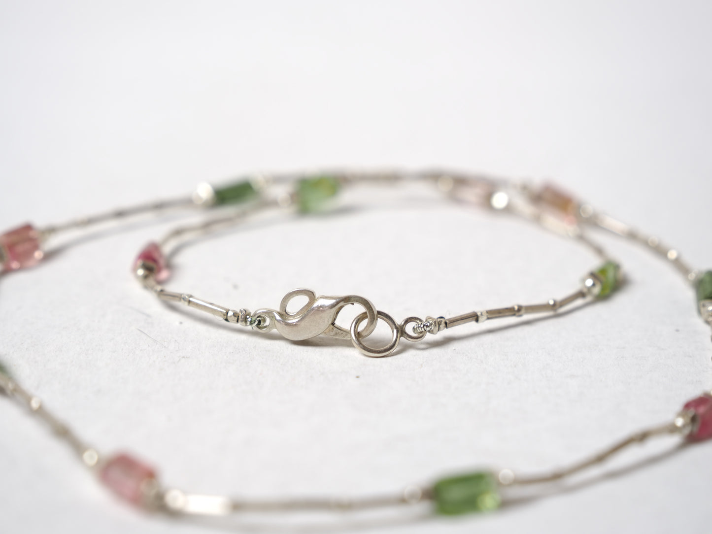 -Tourmaline- silver choker