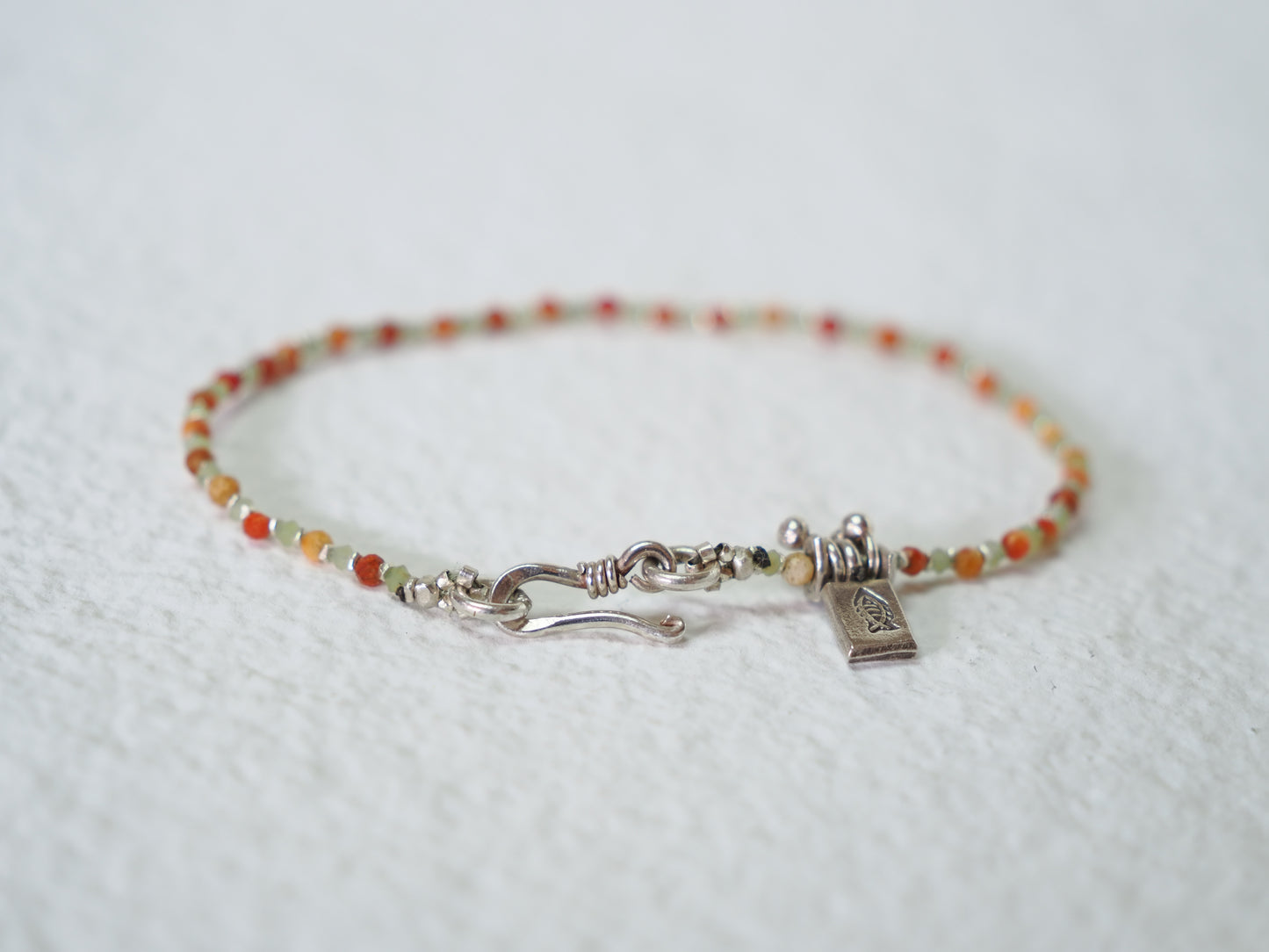 'sponge coral・jade・silver'