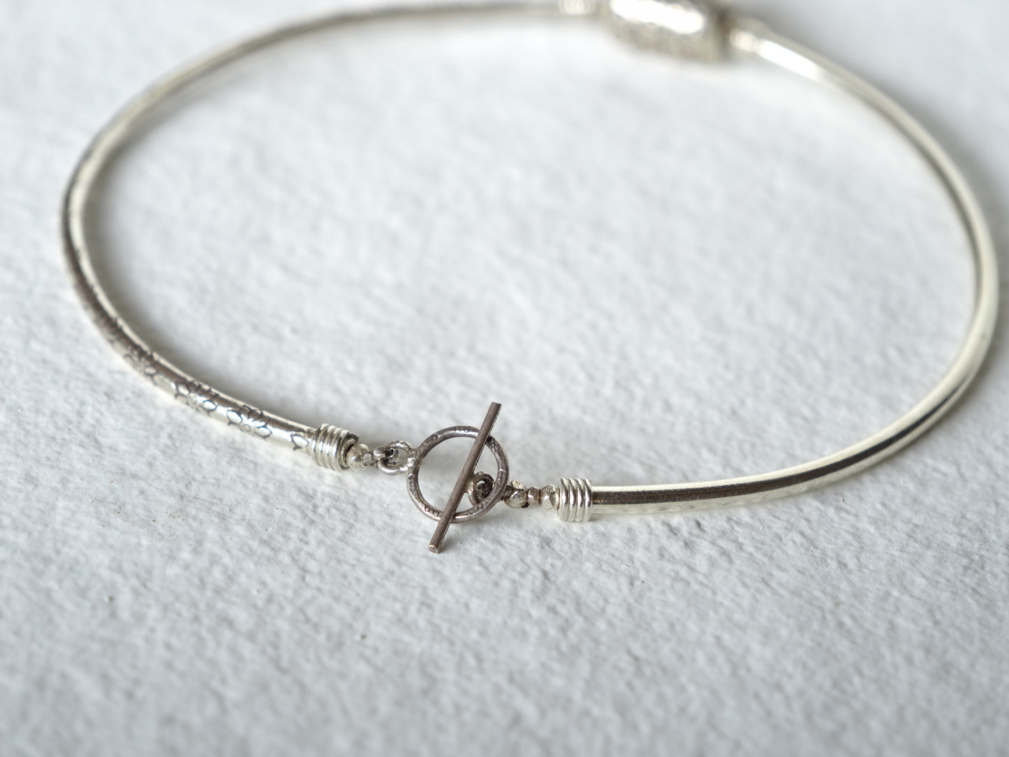 -Karensilver- long tube choker