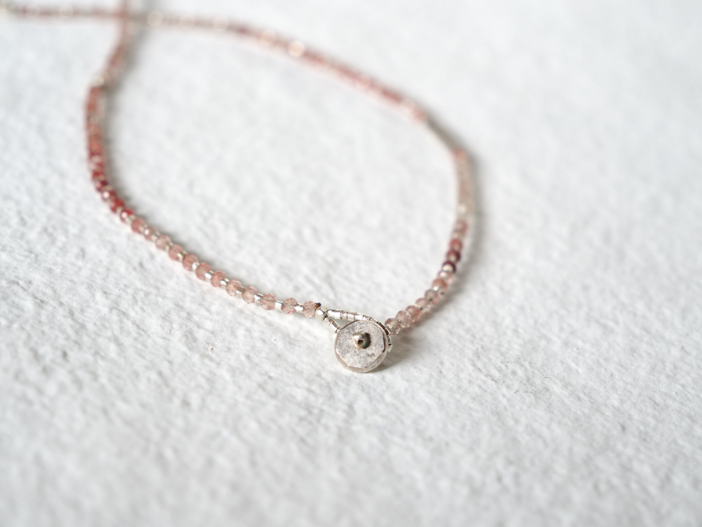 'andesine・silver' choker