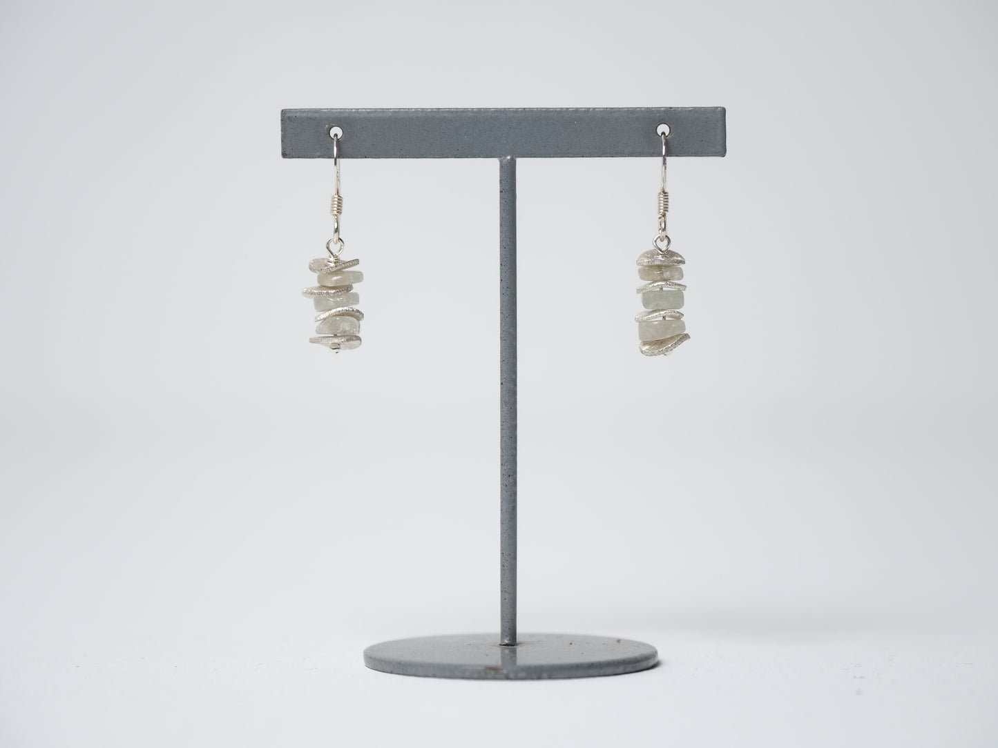 -moonstone・silver- hooks