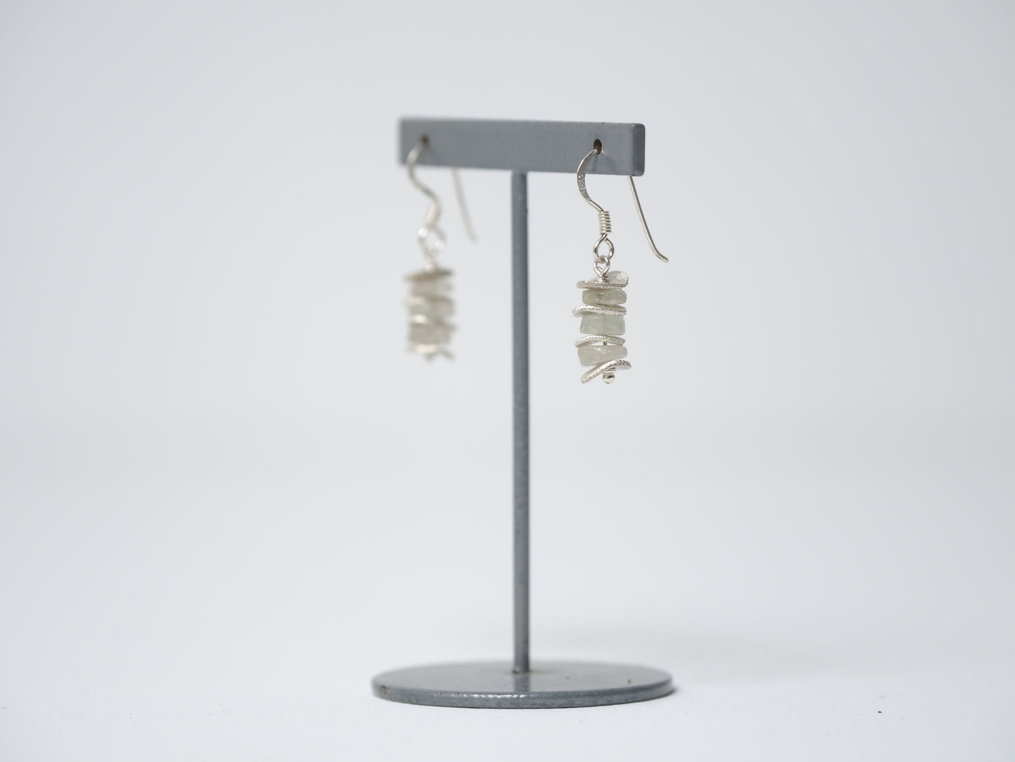 -moonstone・silver- hooks