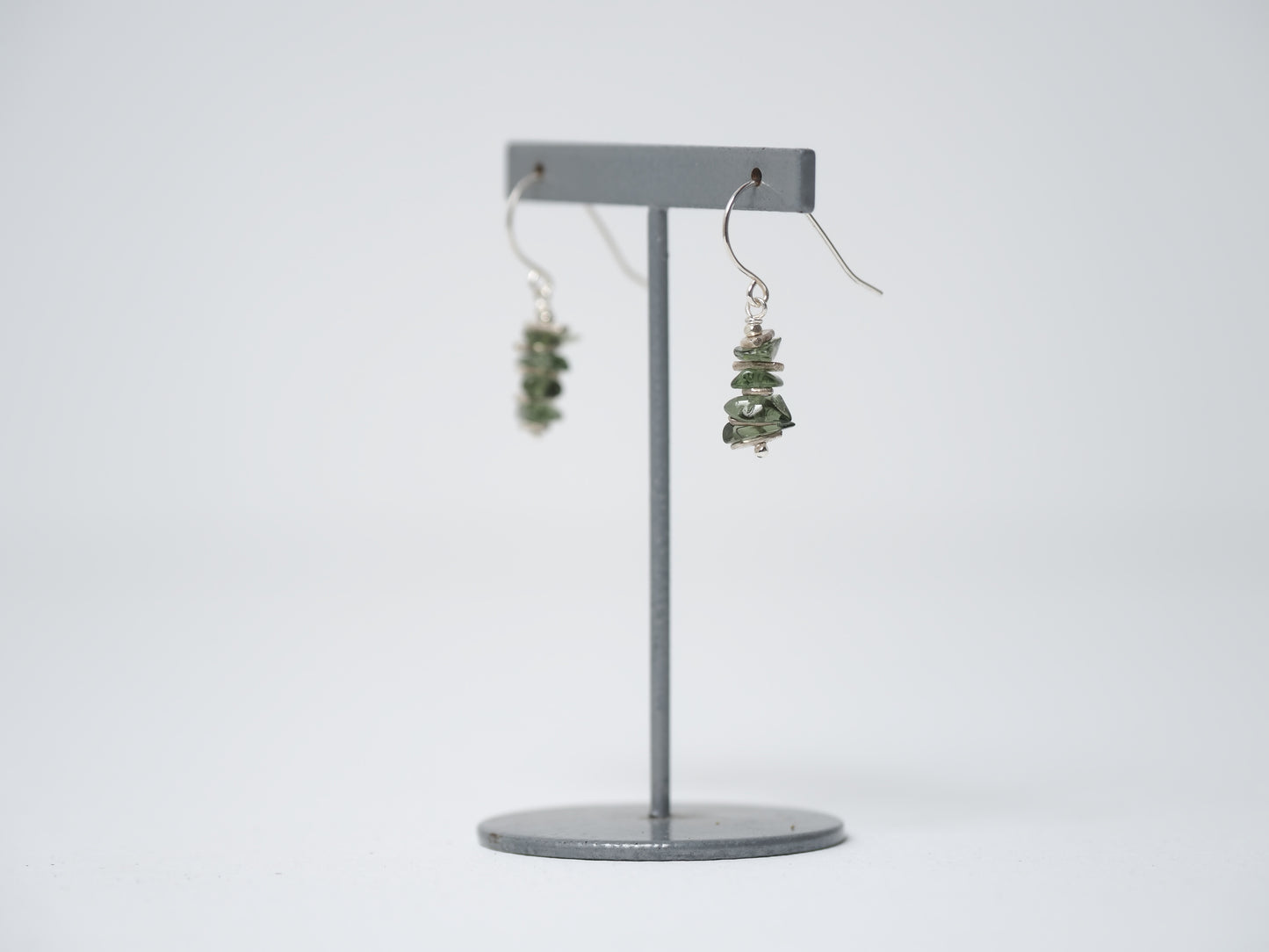 -Moldavite・silver-hooks