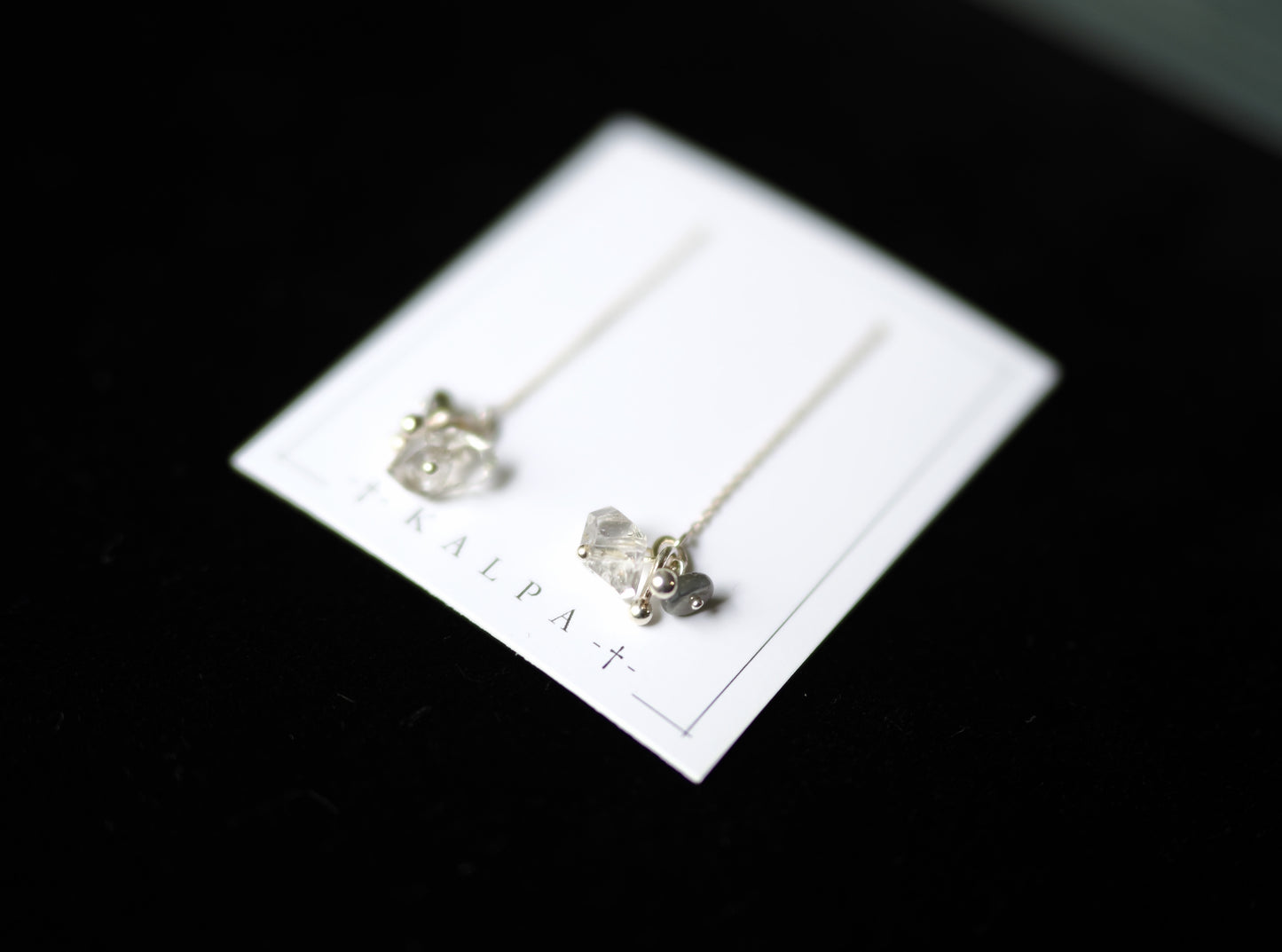 -Herkimer diamond・Alexandrite cat's eye- chains