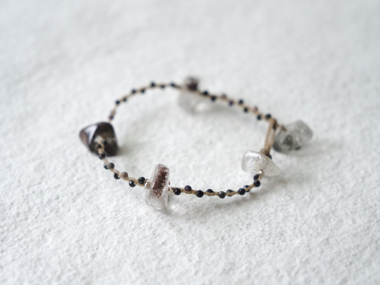 -Moss quartz- braid