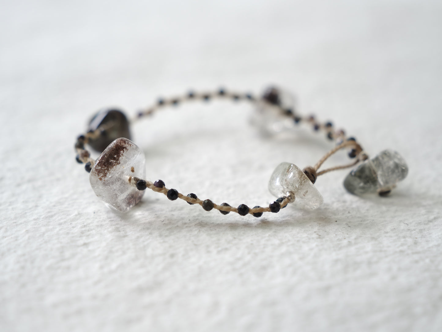 -Moss quartz- braid