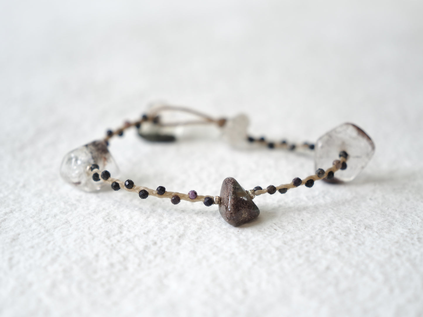 -Moss quartz- braid
