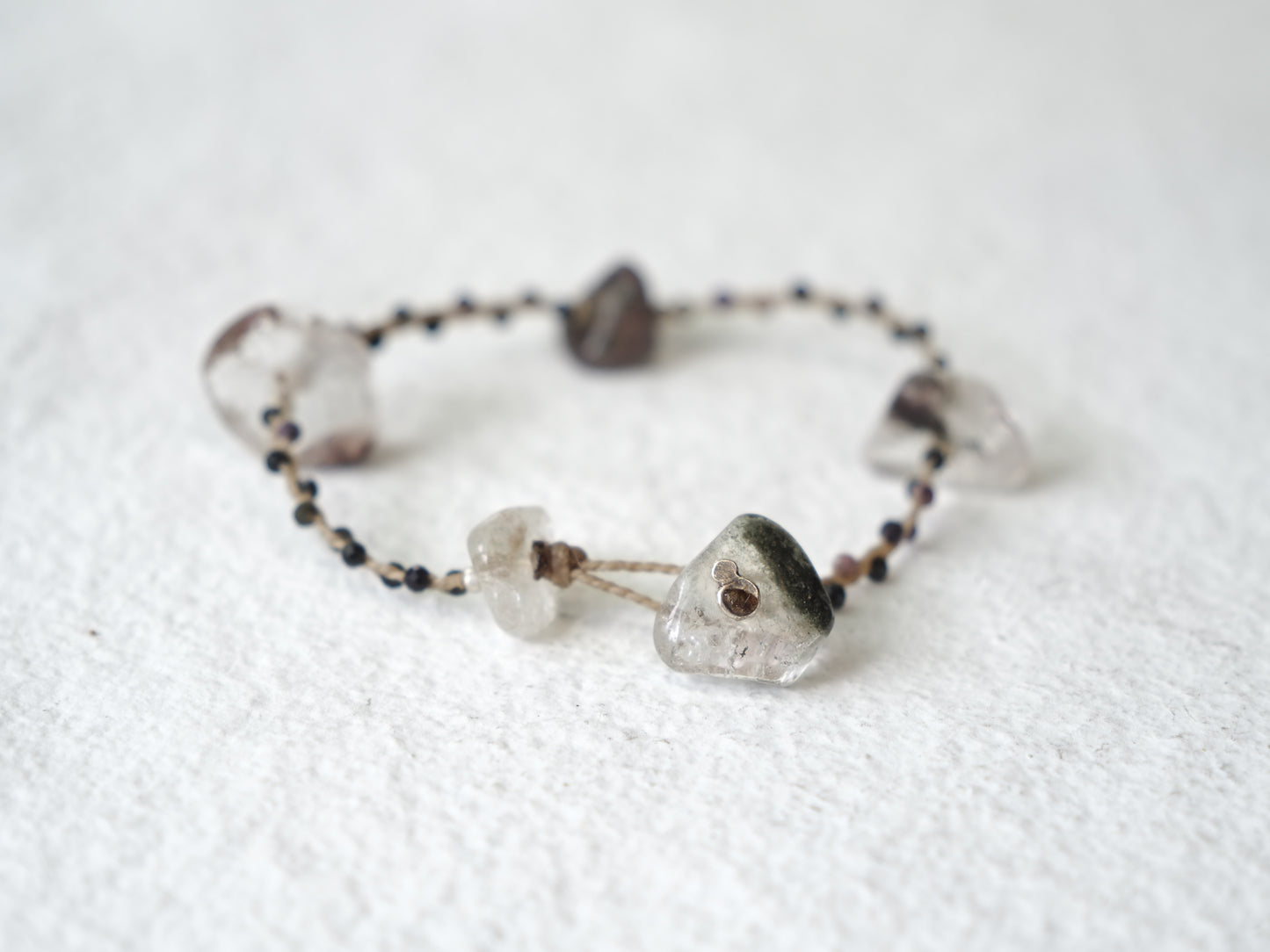 -Moss quartz- braid