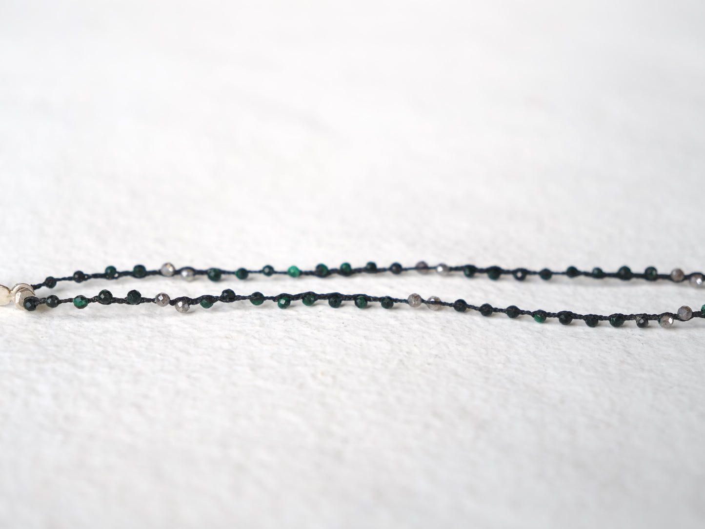 -Karensilver- braid long pendant